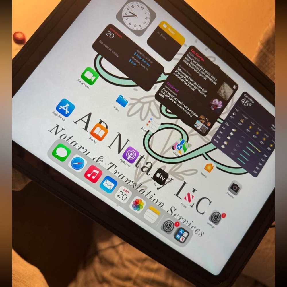 Silver iPad 10th Generation WiFi and cellular